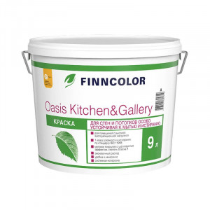 Краска водно - дисперсионная для стен и потолков Oasis Kitchen&Gallery С7 0,9 л