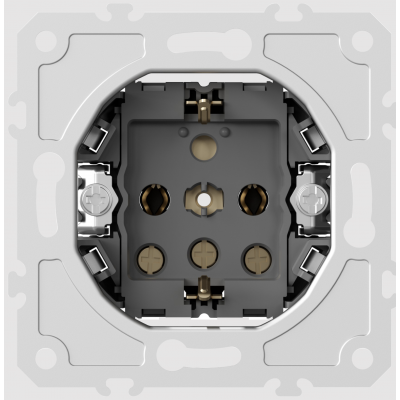 Механизм розетки Schuko c/з 15А на винтах DB18800 Donel