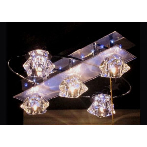 Люстра Г Геометрия 8392/5 CR LED Y пульт