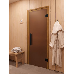 Дверь 700*1900 DoorWood Термо Блэк Бронза матовая Дверь 700*1900 DoorWood Термо Блэк Бронза матовая