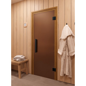 Дверь 700*1900 DoorWood Термо Блэк Бронза матовая