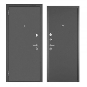 Дверь Бульдорс 60 MM 2050х860 титан/титан левая