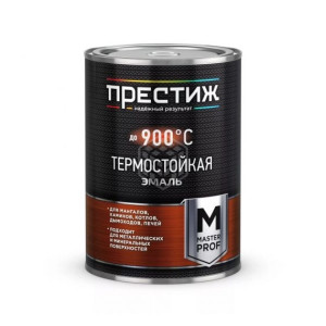 Эмаль термостойкая до 700 С белый ПРЕСТИЖ 0,8 кг