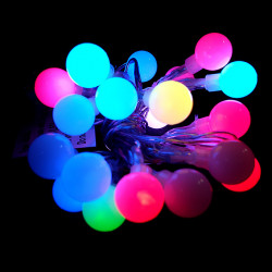 Электрогирлянда "Мультишарики", 100см 20RGB ламп,