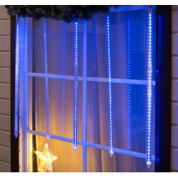 Сосулька светод"Тающая" 1м,d-3см LED-60-220V УМС-вилка Син.