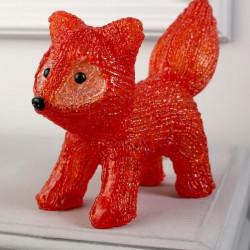 Световая фигура "Лисичка" акрил 20 LED 2АА