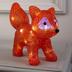Световая фигура "Лисичка" акрил 20 LED 2АА