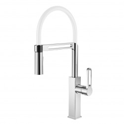 Смеситель для кухни Golden Fox Kitchen pro 11023 белый силиконовый излив
