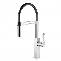 Смеситель для кухни Golden Fox Kitchen pro 11022 черный силиконовый излив