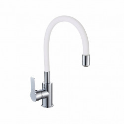 Смеситель для кухни Gota Rocio Santa-Barbara G302531 белый силиконовый излив