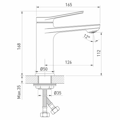 Смеситель для умывальника Mixline Unito ML24-04