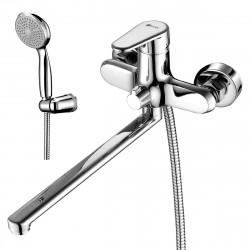 Смеситель для ванны Lemark Point LM0351C плоский излив хром