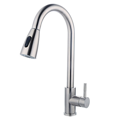 Смеситель для кухни Fashun A56109 H425 мм D35 мм сатин сталь