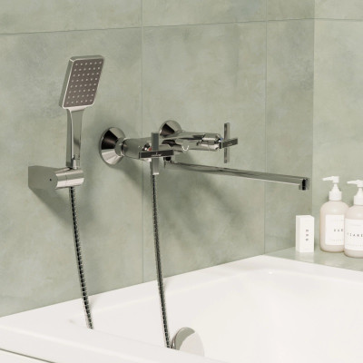 Смеситель для ванны Mixline Cross ML37-02 Смеситель для ванны Mixline Cross ML37-02