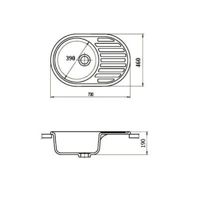 Мойка GranFest GF-R730L 730х460 красный марс Мойка GranFest GF-R730L 730х460 красный марс