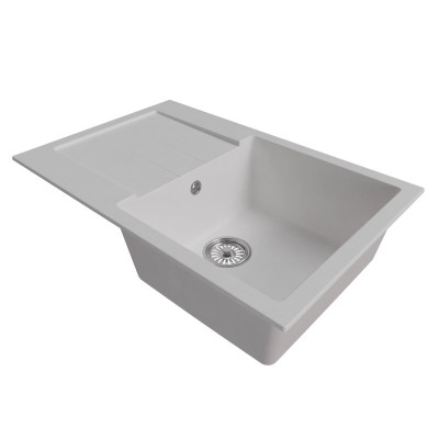 Мойка Mixline ML-GM31 770х500х190 с крылом ультра - белая Мойка Mixline ML-GM31 770х500х190 с крылом ультра - белая