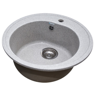 Мойка GranAlliance G-10 d-500 серая + сифон Мойка GranAlliance G-10 d-500 серая + сифон