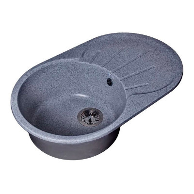 Мойка GranAlliance G-32 740х460 темно - серая + сифон Мойка GranAlliance G-32 740х460 темно - серая + сифон