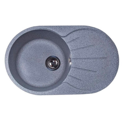 Мойка GranAlliance G-32 740х460 темно - серая + сифон